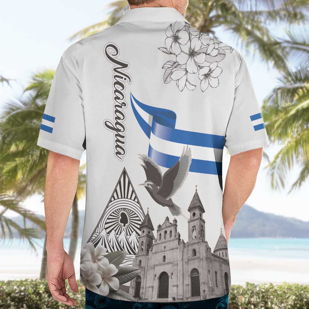 Nicaragua Leon Cathedral Hawaiian Shirt Motmot with Plumeria Style - Wonder Print Shop