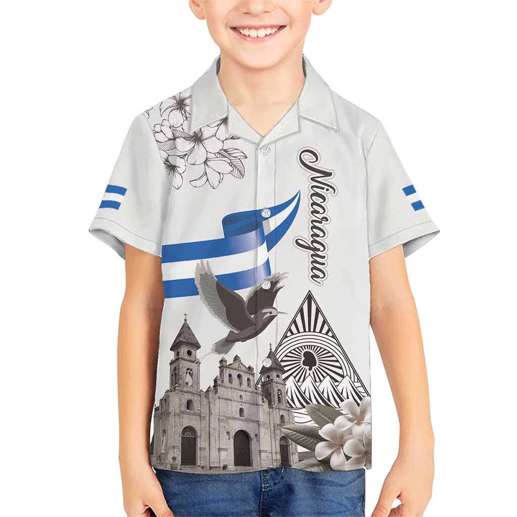 Nicaragua Leon Cathedral Hawaiian Shirt Motmot with Plumeria Style - Wonder Print Shop