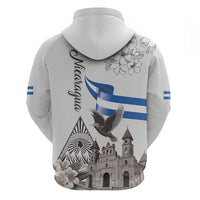 Nicaragua Leon Cathedral Hoodie Motmot with Plumeria Style - Wonder Print Shop