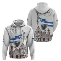 Nicaragua Leon Cathedral Hoodie Motmot with Plumeria Style - Wonder Print Shop