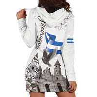Nicaragua Leon Cathedral Hoodie Dress Motmot with Plumeria Style - Wonder Print Shop