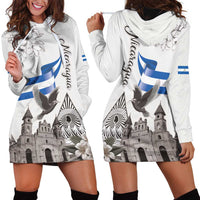 Nicaragua Leon Cathedral Hoodie Dress Motmot with Plumeria Style - Wonder Print Shop