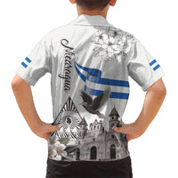 Nicaragua Leon Cathedral Kid Hawaiian Shirt Motmot with Plumeria Style - Wonder Print Shop