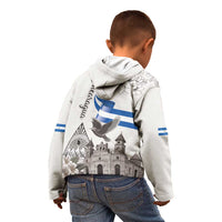 Nicaragua Leon Cathedral Kid Hoodie Motmot with Plumeria Style - Wonder Print Shop