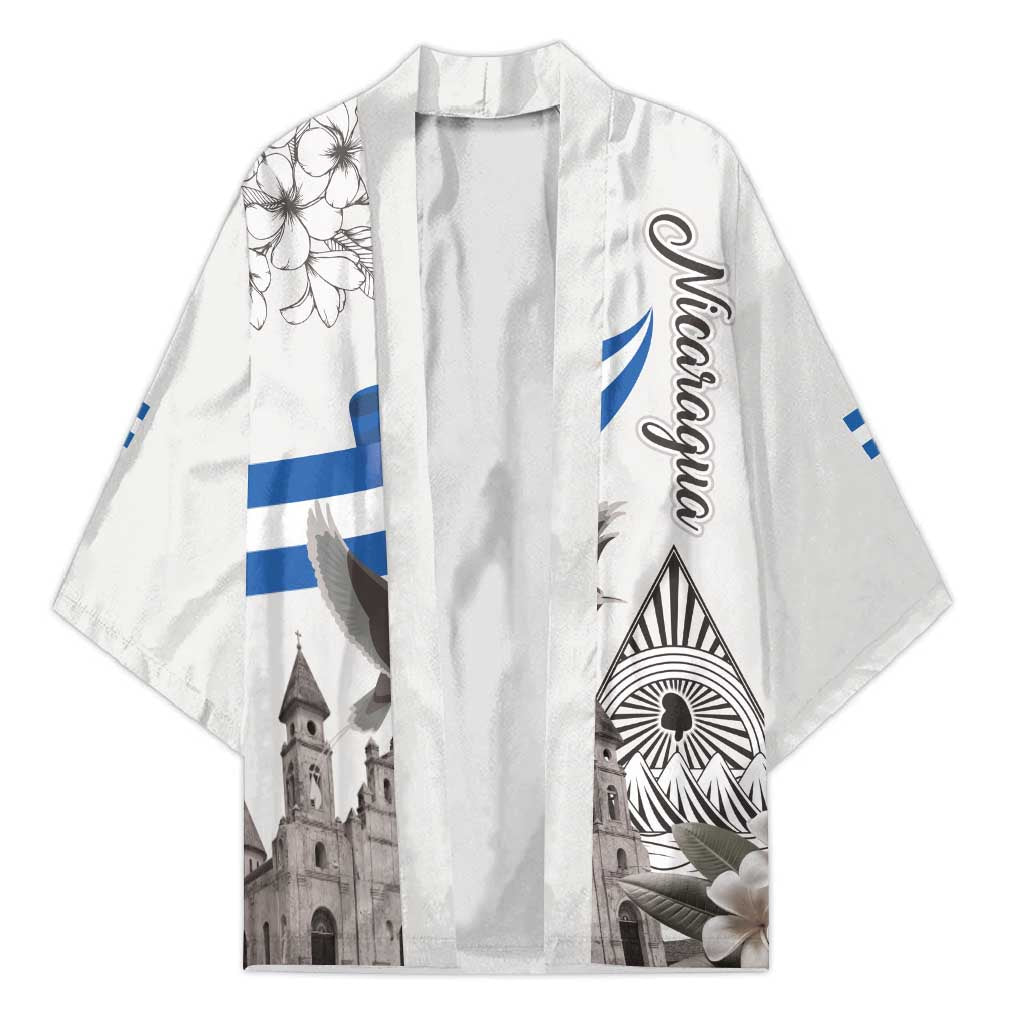 Nicaragua Leon Cathedral Kimono Motmot with Plumeria Style - Wonder Print Shop