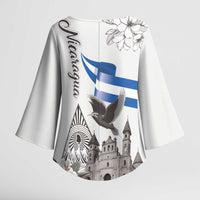 Nicaragua Leon Cathedral Kimono Sleeve Blouse Motmot with Plumeria Style - Wonder Print Shop