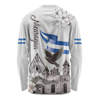 Nicaragua Leon Cathedral Long Sleeve Shirt Motmot with Plumeria Style - Wonder Print Shop