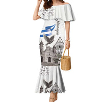 Nicaragua Leon Cathedral Mermaid Dress Motmot with Plumeria Style - Wonder Print Shop