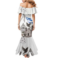 Nicaragua Leon Cathedral Mermaid Dress Motmot with Plumeria Style - Wonder Print Shop