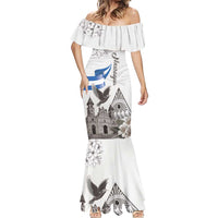 Nicaragua Leon Cathedral Mermaid Dress Motmot with Plumeria Style - Wonder Print Shop