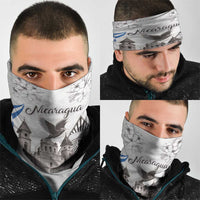 Nicaragua Leon Cathedral Neck Gaiter Motmot with Plumeria Style - Wonder Print Shop