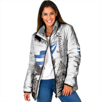 Nicaragua Leon Cathedral Padded Jacket Motmot with Plumeria Style - Wonder Print Shop