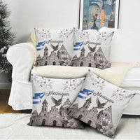Nicaragua Leon Cathedral Pillow Cover Motmot with Plumeria Style - Wonder Print Shop