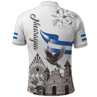 Nicaragua Leon Cathedral Polo Shirt Motmot with Plumeria Style - Wonder Print Shop