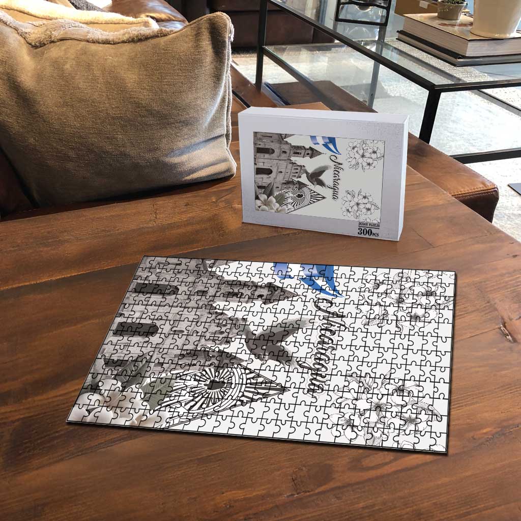 Nicaragua Leon Cathedral Puzzle Motmot with Plumeria Style - Wonder Print Shop