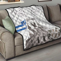 Nicaragua Leon Cathedral Quilt Motmot with Plumeria Style - Wonder Print Shop