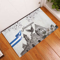 Nicaragua Leon Cathedral Rubber Doormat Motmot with Plumeria Style - Wonder Print Shop