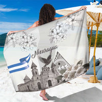 Nicaragua Leon Cathedral Sarong Motmot with Plumeria Style - Wonder Print Shop