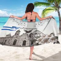 Nicaragua Leon Cathedral Sarong Motmot with Plumeria Style - Wonder Print Shop