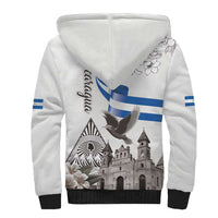 Nicaragua Leon Cathedral Sherpa Hoodie Motmot with Plumeria Style - Wonder Print Shop
