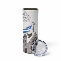 Nicaragua Leon Cathedral Skinny Tumbler Motmot with Plumeria Style - Wonder Print Shop