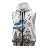 Nicaragua Leon Cathedral Sleeveless Zip Hoodie Motmot with Plumeria Style - Wonder Print Shop