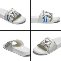 Nicaragua Leon Cathedral Slide Sandals Motmot with Plumeria Style - Wonder Print Shop