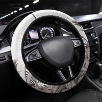 Nicaragua Leon Cathedral Steering Wheel Cover Motmot with Plumeria Style - Wonder Print Shop