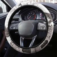 Nicaragua Leon Cathedral Steering Wheel Cover Motmot with Plumeria Style - Wonder Print Shop