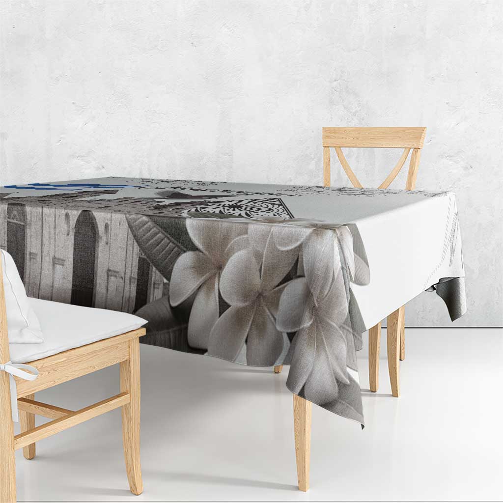 Nicaragua Leon Cathedral Tablecloth Motmot with Plumeria Style - Wonder Print Shop