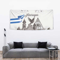 Nicaragua Leon Cathedral Tapestry Motmot with Plumeria Style - Wonder Print Shop