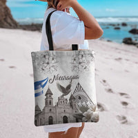 Nicaragua Leon Cathedral Tote Bag Motmot with Plumeria Style - Wonder Print Shop