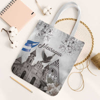 Nicaragua Leon Cathedral Tote Bag Motmot with Plumeria Style - Wonder Print Shop