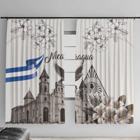 Nicaragua Leon Cathedral Window Curtain Motmot with Plumeria Style - Wonder Print Shop
