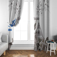 Nicaragua Leon Cathedral Window Curtain Motmot with Plumeria Style - Wonder Print Shop