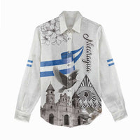 Nicaragua Leon Cathedral Women Casual Shirt Motmot with Plumeria Style - Wonder Print Shop