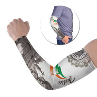 India Ganesha and Akshardham Arm Sleeves Lord Ganpati Lotus Flag Style - Wonder Print Shop