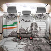 India Ganesha and Akshardham Back Car Seat Cover Lord Ganpati Lotus Flag Style - Wonder Print Shop