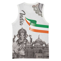 India Ganesha and Akshardham Basketball Jersey Lord Ganpati Lotus Flag Style - Wonder Print Shop