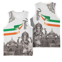 India Ganesha and Akshardham Basketball Jersey Lord Ganpati Lotus Flag Style - Wonder Print Shop