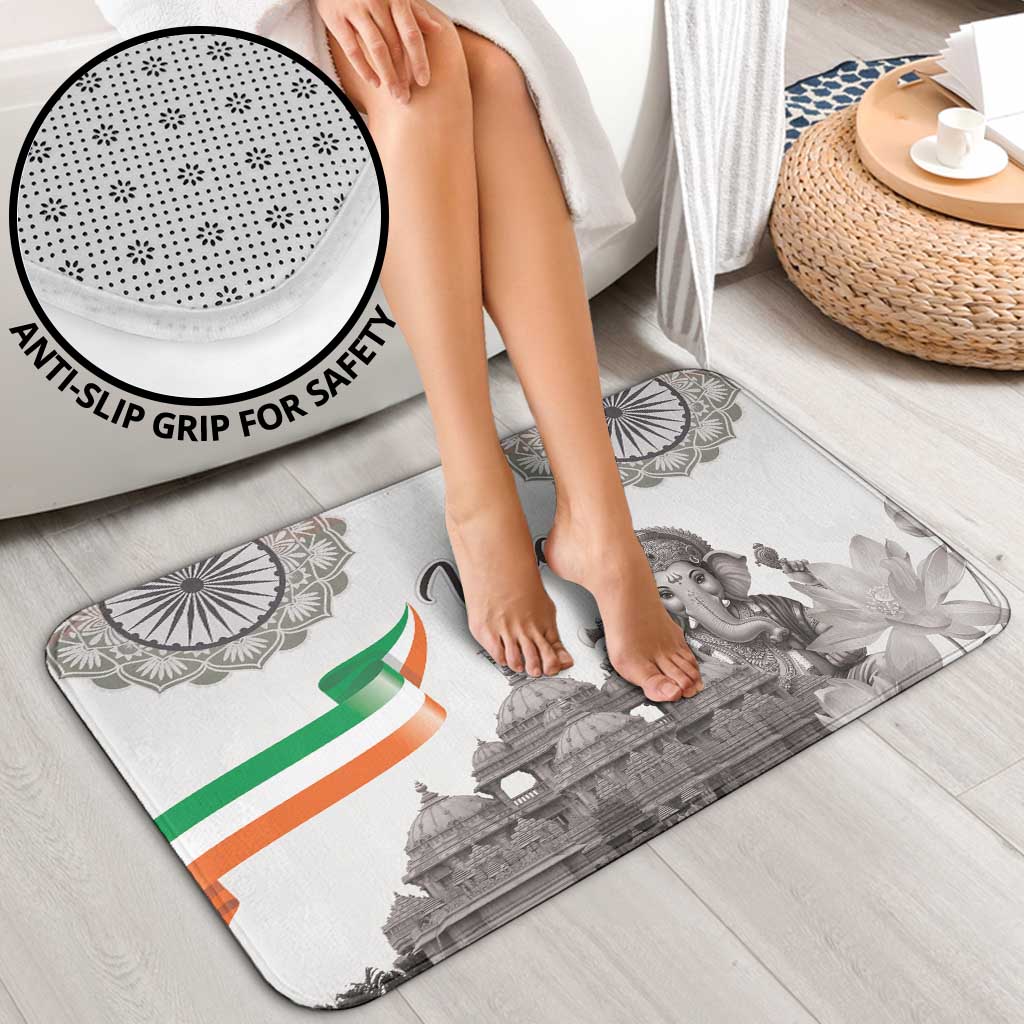 India Ganesha and Akshardham Bathroom Set Lord Ganpati Lotus Flag Style - Wonder Print Shop