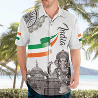 India Ganesha and Akshardham Hawaiian Shirt Lord Ganpati Lotus Flag Style - Wonder Print Shop