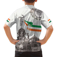 India Ganesha and Akshardham Hawaiian Shirt Lord Ganpati Lotus Flag Style - Wonder Print Shop