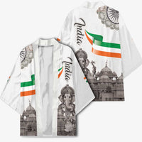 India Ganesha and Akshardham Kimono Lord Ganpati Lotus Flag Style - Wonder Print Shop