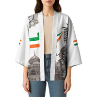 India Ganesha and Akshardham Kimono Lord Ganpati Lotus Flag Style - Wonder Print Shop