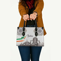 India Ganesha and Akshardham Leather Bag Lord Ganpati Lotus Flag Style - Wonder Print Shop
