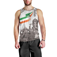 India Ganesha and Akshardham Men Tank Top Lord Ganpati Lotus Flag Style - Wonder Print Shop