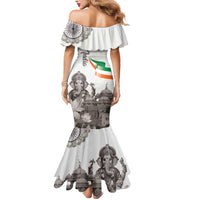 India Ganesha and Akshardham Mermaid Dress Lord Ganpati Lotus Flag Style - Wonder Print Shop