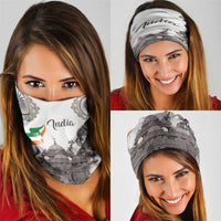 India Ganesha and Akshardham Neck Gaiter Lord Ganpati Lotus Flag Style - Wonder Print Shop