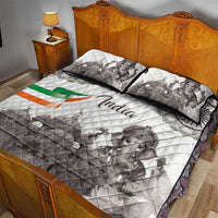 India Ganesha and Akshardham Quilt Bed Set Lord Ganpati Lotus Flag Style - Wonder Print Shop